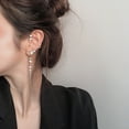 thumbnail image 4 of 1 Pce Boucle d'Oreille Non Perçante Clip Os d'Oreille Distinctif en Strass (Argent), 4 of 9