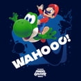 thumbnail image 2 of Boys The Super Mario Galaxy Movie Wahooo Yoshi Ride Splatter Icon T Shirt, 2 of 5