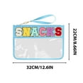 thumbnail image 3 of Todaioua Large Snack Letter Clear Bag for Travel, Waterproof Cosmetic Clear Pouch Purse Makeup Bag Beach Bag for Women Girl with Wrist Strap, 3 of 6