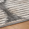 thumbnail image 5 of Addison Rugs Dream Shag Premium Machine Washable Transitional Geo, Circles Gray Round Rug, 8' x 8', 5 of 8