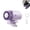 Purple, variant on 2026 360° Rotating Semi-Cooling Clip Fan - 199 Speeds & Semi-Cooling Technology, USB Rechargeable Personal Fan, Hands-Free Clip on Fan for Cars, Work, Camping