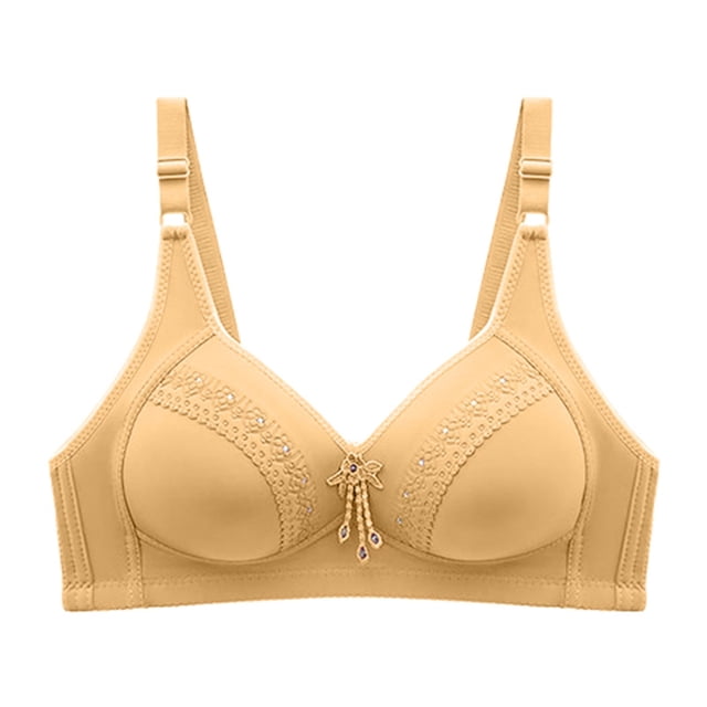 Harpily 2025 Bra Comfort Bras For Women Full Coverage Underwire Button Front Closure Cotton Bra Soft Wireless Underwear Plus Size