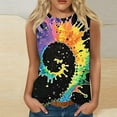 thumbnail image 2 of Summer Women Tie Dye Tank Tops Sleeveless Loose Camisole Trendy Vest Fashion Pullover Shirts Outfit, 2 of 4