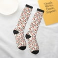 thumbnail image 6 of JUNZAN Fun Novelty Knee Warmer High Socks-Happy Foxy Faces, 6 of 8