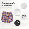 thumbnail image 6 of Haiem The Garden Tricolor Pansy Flower Women's 2 in 1 Running Shorts - Lightweight Athletic Workout Gym Yoga Breathable Sports Shorts Liner with Phone Pockets-, 6 of 9