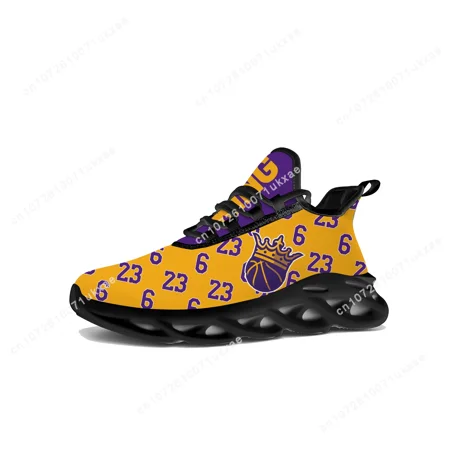 

Los Basketball King Number 23 6 Flats Sneakers Mens Womens Sports gold purple Running Shoes Sneaker customization Shoe