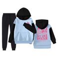 thumbnail image 5 of lnmuld 2 Piece Girls Boys Outfits Casual Outfits Warm Long Sleeve Hoodie and Pants Sweatsuit Set for Kids Size:10-11 Years, 5 of 8