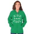 thumbnail image 4 of Kind Is the New Cool Positive Quote Zip Hoodie Sweatshirt Women Brisco Brands L, 4 of 6