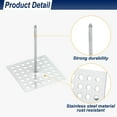 thumbnail image 3 of 100pcs Perforated Insulation Pins 2.5 Inch, Aluminum Insulation Hangers for Foam Board Wall Floor Ceiling Plaster Washer, 3 of 6