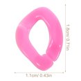 thumbnail image 2 of Miangastore 800Pcs Acrylic Linking Ring Detachable Acrylic Chain Link Rings Bag Strap Chain Making Rings, 2 of 8