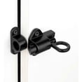thumbnail image 4 of 7 Packs Black Spring-Loaded Self-Closing Latches - Aluminum Alloy Automatic Door Locks with Screws for Secure Gate, Window, and Cabinet Installations, 4 of 5