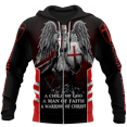 thumbnail image 1 of Sudadera retro con cremallera para hombre, con estampado 3D de God Knight, con cruz latina, para otoño, estilo moderno, 1 of 6