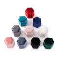 thumbnail image 4 of Velvet Single Ring Box Gift Jewelry Organizer Packaging for Wedding Ceremony Engagement Display Storage Supplies Accessories Apricot, 4 of 6