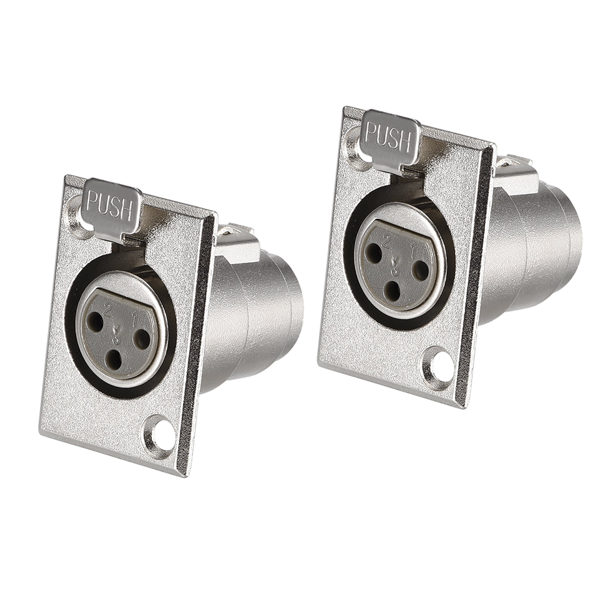 3Pin XLR Female Jack Panel Mount,Microphone Connector Adapter