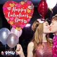 thumbnail image 4 of PMU Valentine’s Day Heart Shaped Textured Hearts 18 Inch Mylar-Foil Balloon Valentine's Day, Proposal, Special Events, Photo Props Party Decoration and Accessories (1/Pkg) Pkg/1, 4 of 9