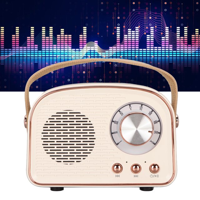 Speaker, Adjustable Volume Support Dual Pairing BT 5.0 Retro Speaker For Home
