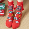 thumbnail image 2 of Fashion Compression Socks for Women Fall And Winter Cotton Socks Hand In Hand Magnetic Christmas Socks Long Socks Sweat-absorbing Sports Socks 50% off Clearance!, 2 of 2