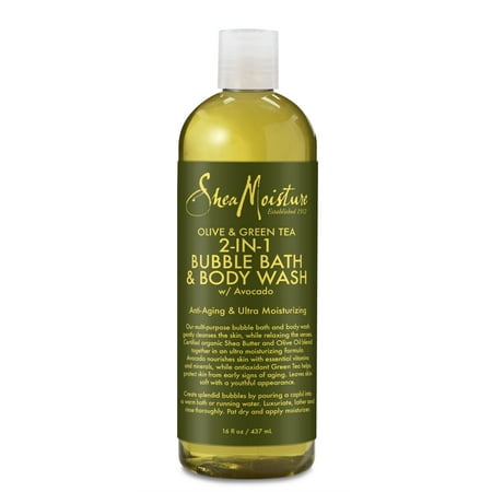 SheaMoisture Olive & Green Tea Bubble Bath & Body Wash, 16 oz