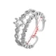 thumbnail image 3 of Plata Mujeres Tendencia de la moda completa Zircon Anillo Señoras Joyería Anillos para Mujeres Tamaño 6 10, 3 of 6