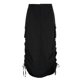 thumbnail image 3 of VISgogo Falda Larga para Mujer con Cordón Ajustable, Ropa de Verano Suelta de Estilo Casual de Color Sólido VISgogo moda, 3 of 9