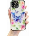 thumbnail image 7 of Cute Kawaii Colorful Butterfly Shell Texture Phonea Case Compatible with iPhone Case (Purple,iPhone 15 Pro Max), 7 of 7