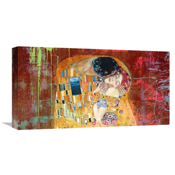 Global Gallery Eric Chestier,'Klimt's Kiss 2.0 (detail)' Stretched Canvas Artwork