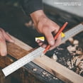 thumbnail image 4 of Combination Square  Combination Square Angle Ruler  Adjustable Angle Ruler  Square Angle Ruler Stainless Steel Adjustable Combination Square Angle Ruler 90 Degree Woodworking, 4 of 8