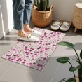 thumbnail image 4 of Pink Pioneer Flower Pattern Door Rugs,Washable Non Slip Door Mats Indoor,Decorative Door Mats,Entry Mat Indoor for Entrance,Bedroom,Kitchen,Bathroom,16"x24", 4 of 6