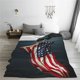 thumbnail image 5 of Balery American Flag Manta de Felpa Suave y Acogedora – Cobija de Franela Aterciopelada para Cama, Lavable y Cálida para Sofá, Mascotas, Transpirable-40"x30", 5 of 7