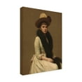 thumbnail image 4 of Ignace Henri Jean Fantin-Latour 'Portrait of Sonia, 1890' Canvas Art - 14 x 19 Inches, 4 of 4