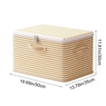 thumbnail image 3 of Foldable Fabric Storage Box with Drawers for Wardrobe Organization | Lockable Toy and Blanket Organizer, 3 of 6