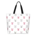 thumbnail image 1 of Easygdp Girl Rabbit Bolsas Tote para Mujer, Bolsos de Hombro para Viaje, Bolsos de Mano de Gran Capacidad para Compras y Trabajo, 1 of 8