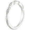 thumbnail image 2 of Limited Time Sale Infinity Curved Diamond Wedding Ring Band in White Gold For Women on Sale, 2 of 3