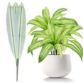 thumbnail image 2 of Artificial Ferns | Ngxiha Faux Greenery Plants, Plastic Greenery for Indoor & Outdoor Decor, Uv Resistant, Faux Plants Bushes for Outdoor Patio Garden Front Porch Yard Decor - Brazilian Leaf, 2 of 9