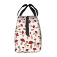 thumbnail image 2 of Lsque Red Mushroom Pattern Lunch Bag Women/Men Insulated Lunch Box,Small Leakproof Cooler Food Lunch Containers Reusable High Capacity Lunch Tote Bags, 2 of 6