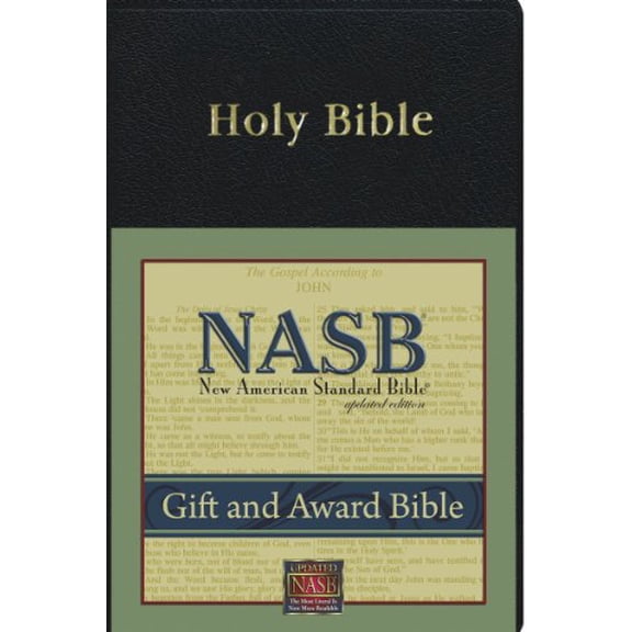 Pre-Owned New American Standard Gift & Award Bible; Black Imitation Leather, 9781885217714, 1885217714, Paperback,