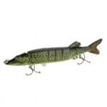 thumbnail image 4 of 3X 20cm 66G Verosimil Multi-Articulado 8 Segmentos Muskallonga Americano Senuelo de Pesca Cebo Nadar Cebo de Manivela Cebo Duro Anzuelo Aparejo Verde de Ejercito, 4 of 6