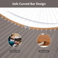 thumbnail image 4 of SUNCREAT Hammocks Portable Hammock with Frame, Backyard Double Hammock with Curved Spreader Bar, Brown, 4 of 8