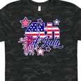 thumbnail image 3 of Inktastic 4th of July Fireworks Stars and American Flag T-Shirt, 3 of 4