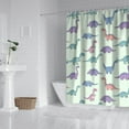thumbnail image 2 of Colorful Dinosaur Assortment Pattern Shower Curtain 72"x84" ,Bathroom Decorative Shower Curtains Set with 12 Hooks,Modern Waterproof Washable Shower Curtain, 2 of 6
