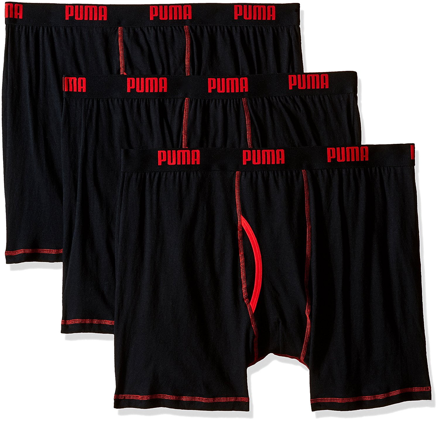 PUMA PUMA Men's 3 Pack Cotton Boxer Briefs