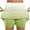Green, variant on Uaswgudfs Women's High-Waisted Jean-Inspired Shorts - Stretchy Minimalist Summer Shorts with Versatile Casual Design Multicolor L