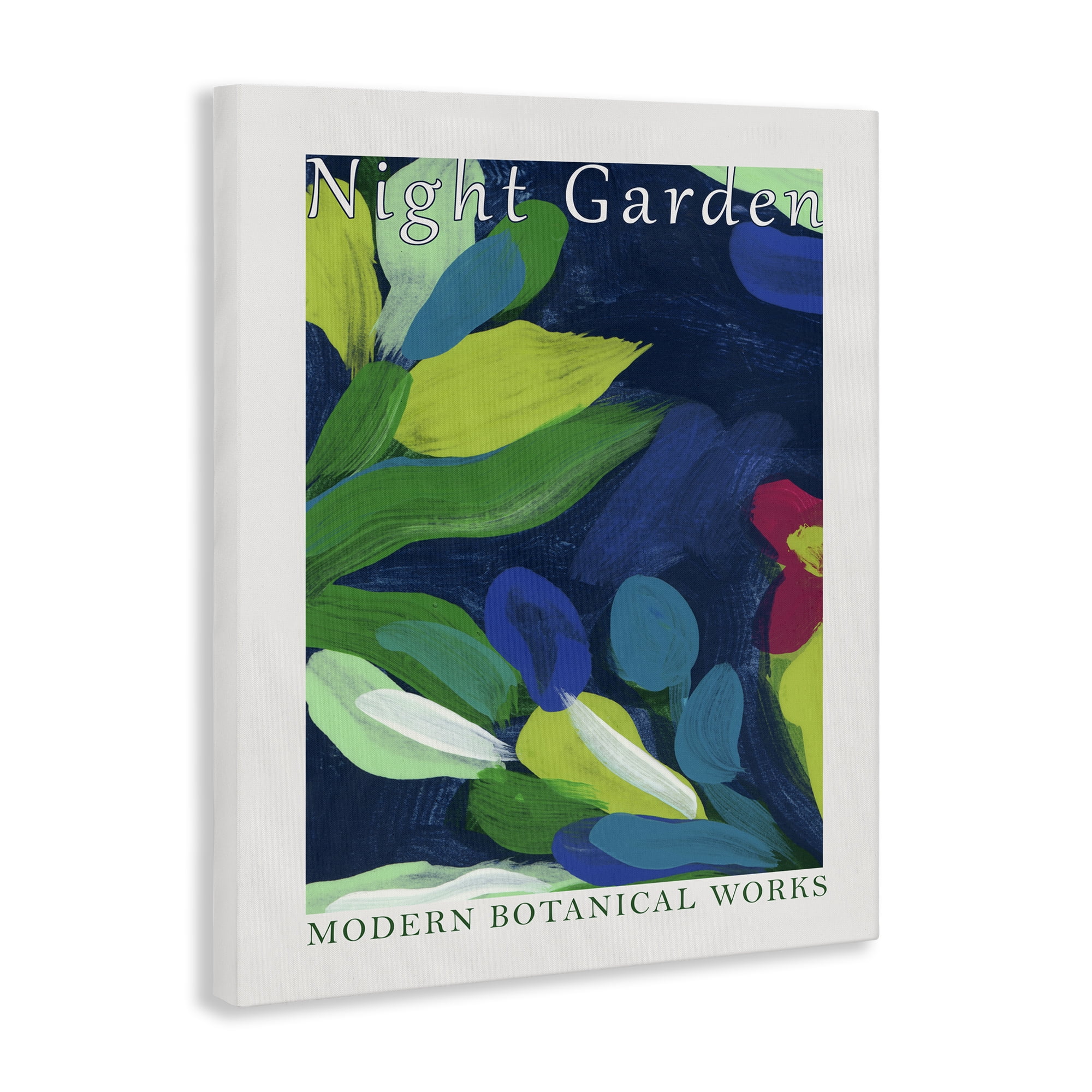 Stupell Industries Modern Botanicals Museum Abstract Painting Wrapped Canvas Art Print Wall Art, 16 x 20