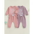 thumbnail image 3 of BemeyourBBs Toddler Baby Boy Girl Spring Fall Winter Outfit Snacks Are My Love Language Sweatshirt And Jogger Pants Set Infant Boys Girls Clothes, 3 of 9