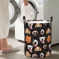 thumbnail image 5 of Fuzoiu Different Breeds Of Dogs Print Circular Hamper,Laundry Basket with Handle,Collapsible Laundry,Dirty Clothes Storage Basket,for Bedroom Bathroom Dorm Living Room-Small, 5 of 6
