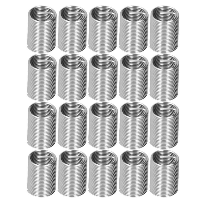 Thread Socket Set 20Pcs Thread Repair M14 X 1.25 Spiral Circle Insert Reducer Nut Threaded Expand Socket Set2.5D