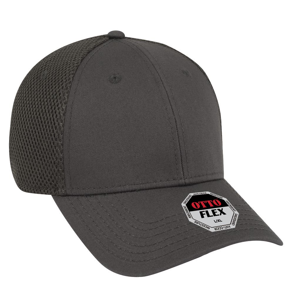 OTTO FLEX Cotton Twill Air Mesh Back 6 Panel Low Profile Baseball Cap