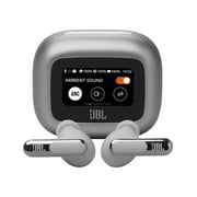 JBL Live Beam 3 Inner Ear Earbuds, Silver
