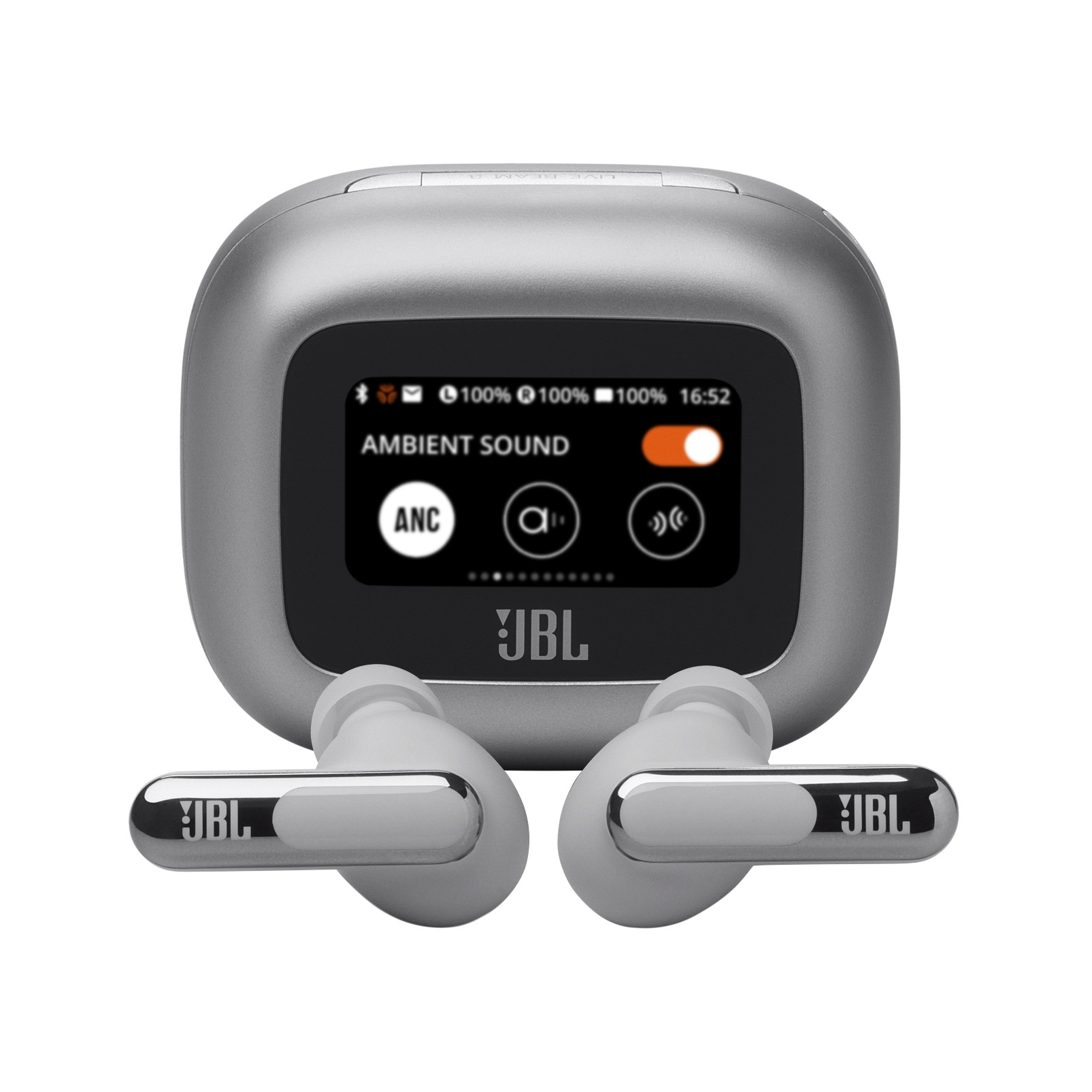 JBL Live Beam 3 Inner Ear Earbuds, Silver
