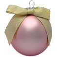 thumbnail image 5 of Custom Christmas Ornaments with Bow, 2.5 inch Glass, Gift Box, Customized Text (Pink) Pink Pink Pink, 5 of 5